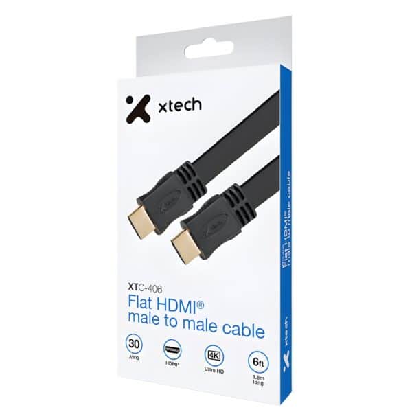Cable de video HDMI a HDMI 1.8mt  Xtech XTC-406