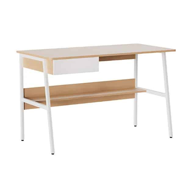 Escritorio para computadora de un nivel con gaveta y estante XTF-CD207