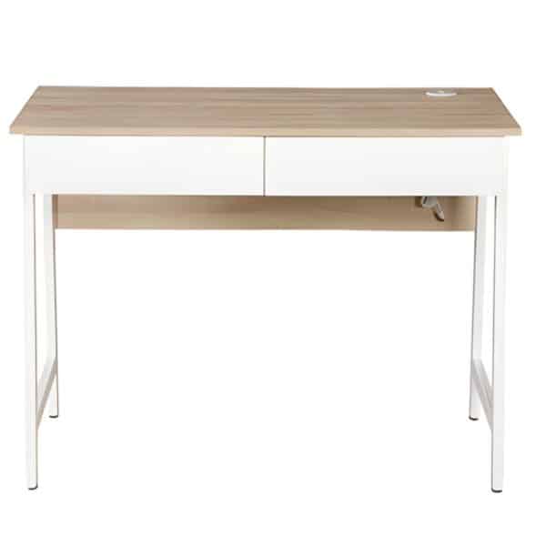 Escritorio para computadora de un nivel con gavetas y puertos USB XTF-CD206