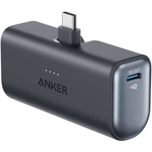 PowerBank Anker Nano Capacidad 5.000 mAh Potencia 12 W, , USB C, Color Negro