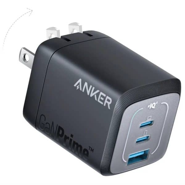 Cargador de Pared Anker Prime 67W GaN 3 Puertos USB-C / USB-A Carga Rápida Universal