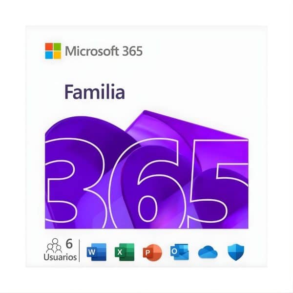 Licencia Microsoft 365 Familia 1 Año / Hasta 6 Usuarios