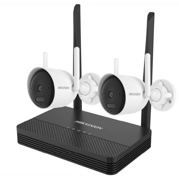 Kit de Cámaras Hikvision 4MP Wi-Fi Bullet + NVR (H.265)