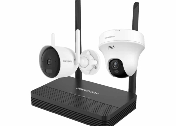 Kit de Cámaras Hikvision 4MP Bullet + 5MP Turret Wi-Fi NVS (H.265)