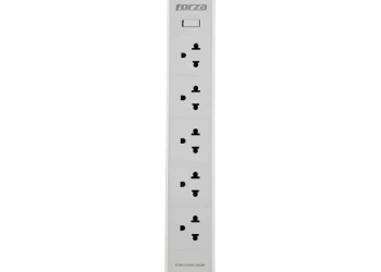 Protector de Tensión 1200J/1540W con 5 Tomas Universales y Puertos USB Forza FSP-512USBW