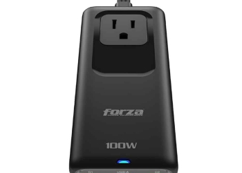 Cargador rápido de 100W con regleta de 1250W, 1 NEMA, 110/220V Forza PS-1100USBC
