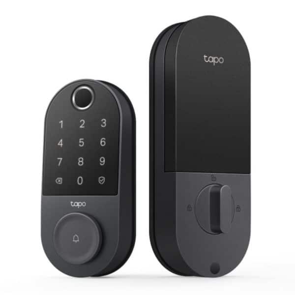 Cerradura Inteligente Wi-Fi con Huella Digital, Teclado, Bluetooth, Timbre Integrado y Batería Recargable TP-Link Tapo DL110