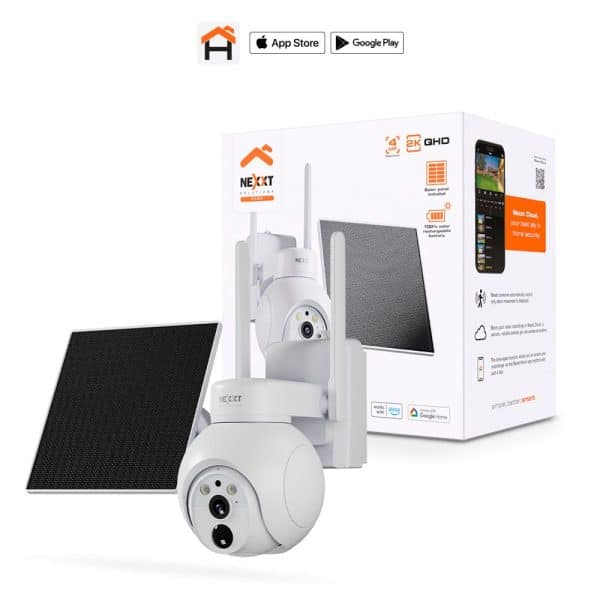 Cámara solar inteligente Nexxt 4G-LTE PTZ NHC-OP40SL